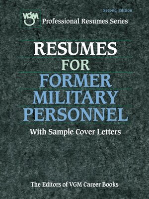 cover image of Resumes for Former Military Personnel